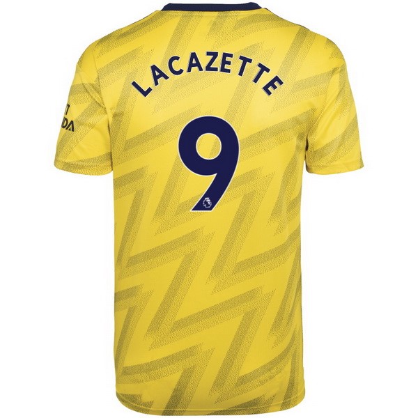 Camiseta Arsenal NO.9 Lacazette Segunda equipación 2019-2020 Amarillo